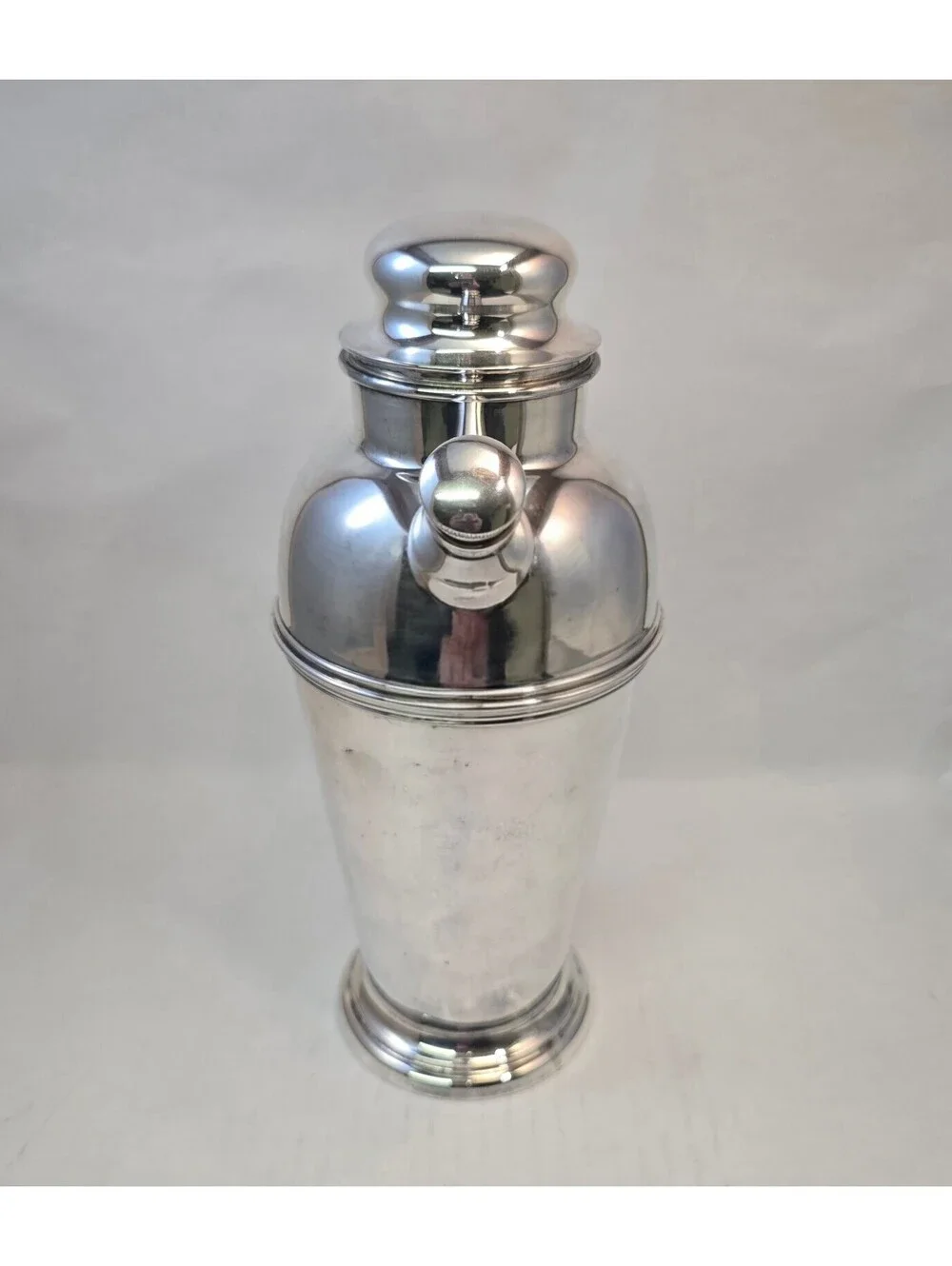 Vintage Crescent Silver Co Art Deco Cocktail Shaker Pitcher Plated Barware